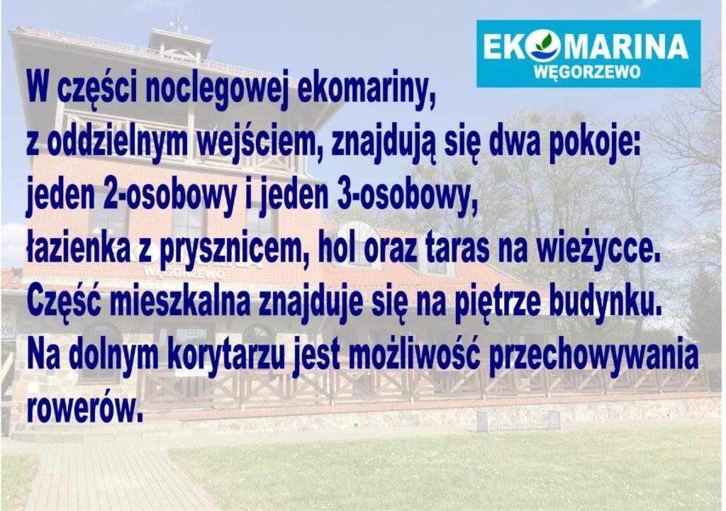 Ekomarina - Pokój noclegowy 2 Węgorzewo Exterior foto